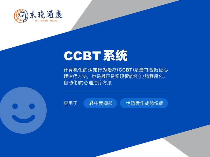 计算机化的认知行为矫正治疗系统 CCBT